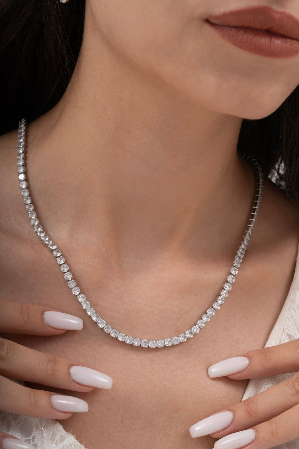 MİREL 7146 Zirkon Taşlı Gelin Seti Fashion Jewelry Set product photo 2