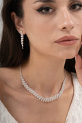 MİREL 7033 Zirkon Taşlı Gelin Seti Fashion Jewelry Set product photo 1