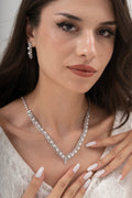 MİREL 7165 Zirkon Taşlı Gelin Seti Fashion Jewelry Set product photo 1