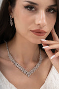 MİREL 7133 Zirkon Taşlı Gelin Seti Fashion Jewelry Set product photo 1
