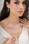 MİREL 7111 Zirkon Taşlı Gelin Seti Fashion Jewelry Set product photo 1