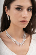 MİREL 7043 Zirkon Taşlı Gelin Seti Fashion Jewelry Set product photo 1
