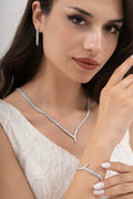 MİREL 7134 Zirkon Taşlı Gelin Seti Fashion Jewelry Set product photo 1