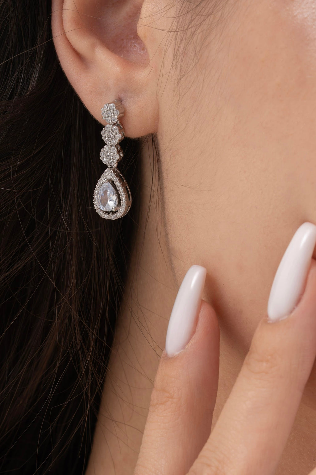 MİREL 7088 Zirkon Taşlı Gelin Seti Fashion Jewelry Set product photo 3