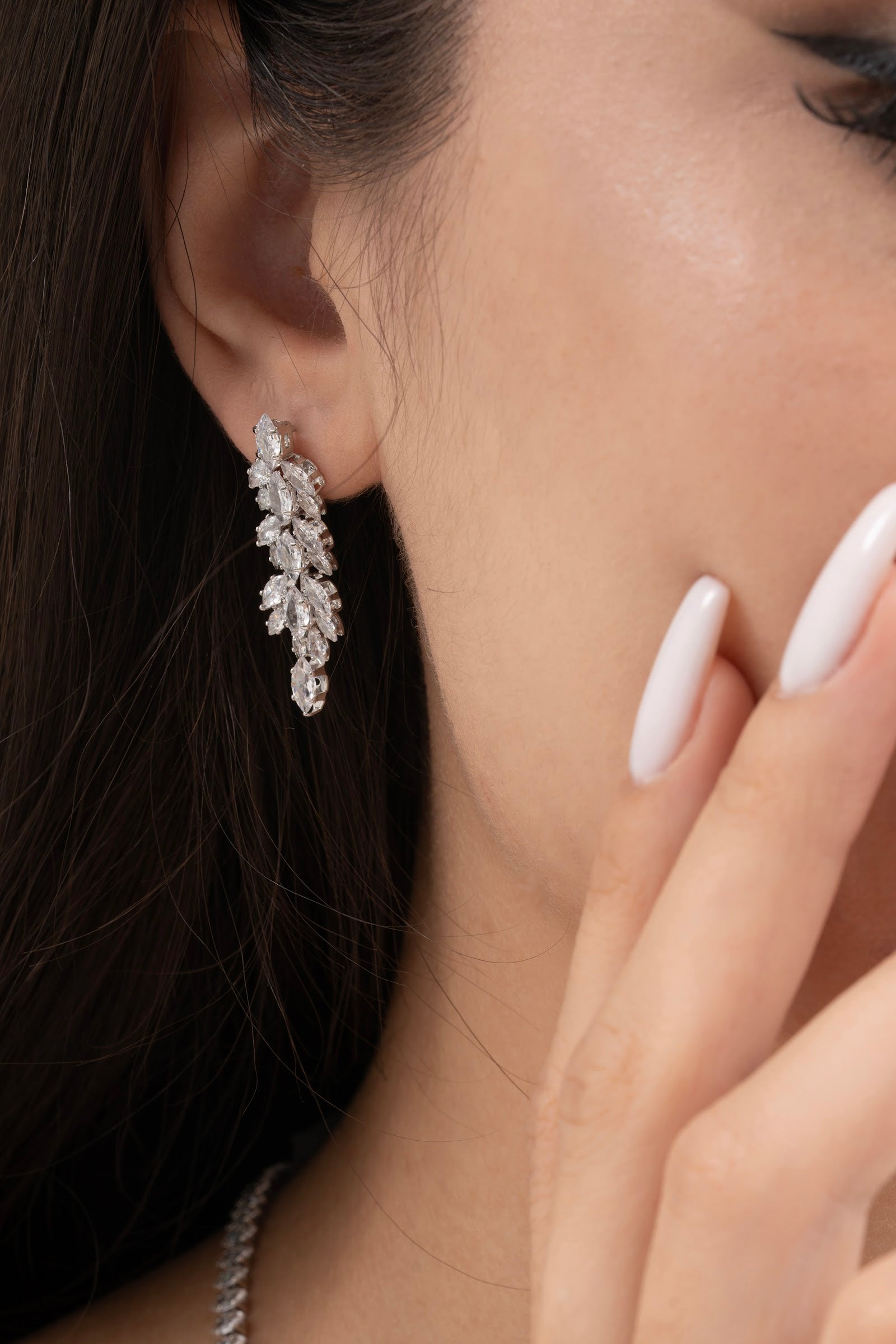 MİREL 7050 Zirkon Taşlı Gelin Seti Fashion Jewelry Set product photo 3