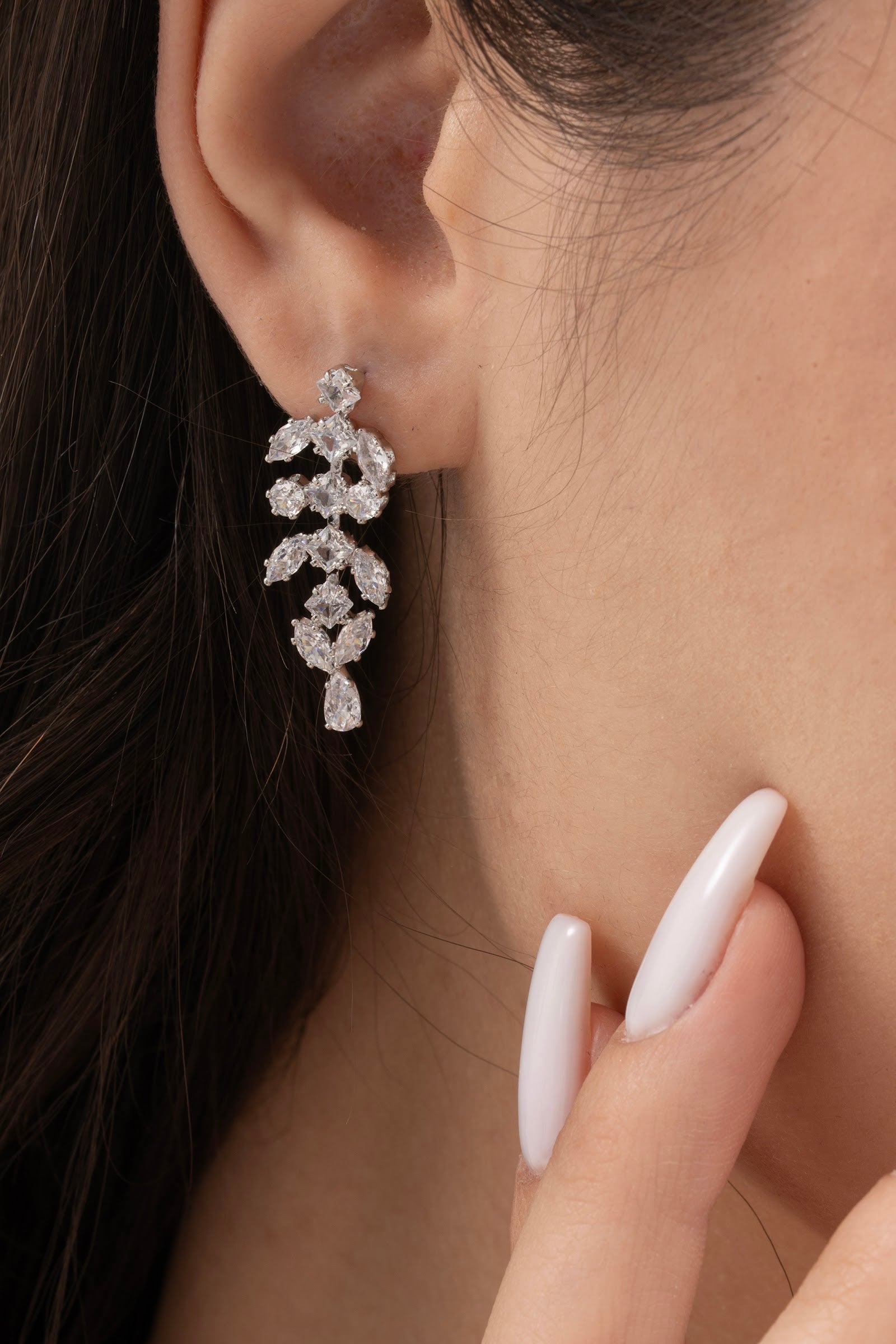 MİREL 7123 Zirkon Taşlı Gelin Seti Fashion Jewelry Set product photo 3