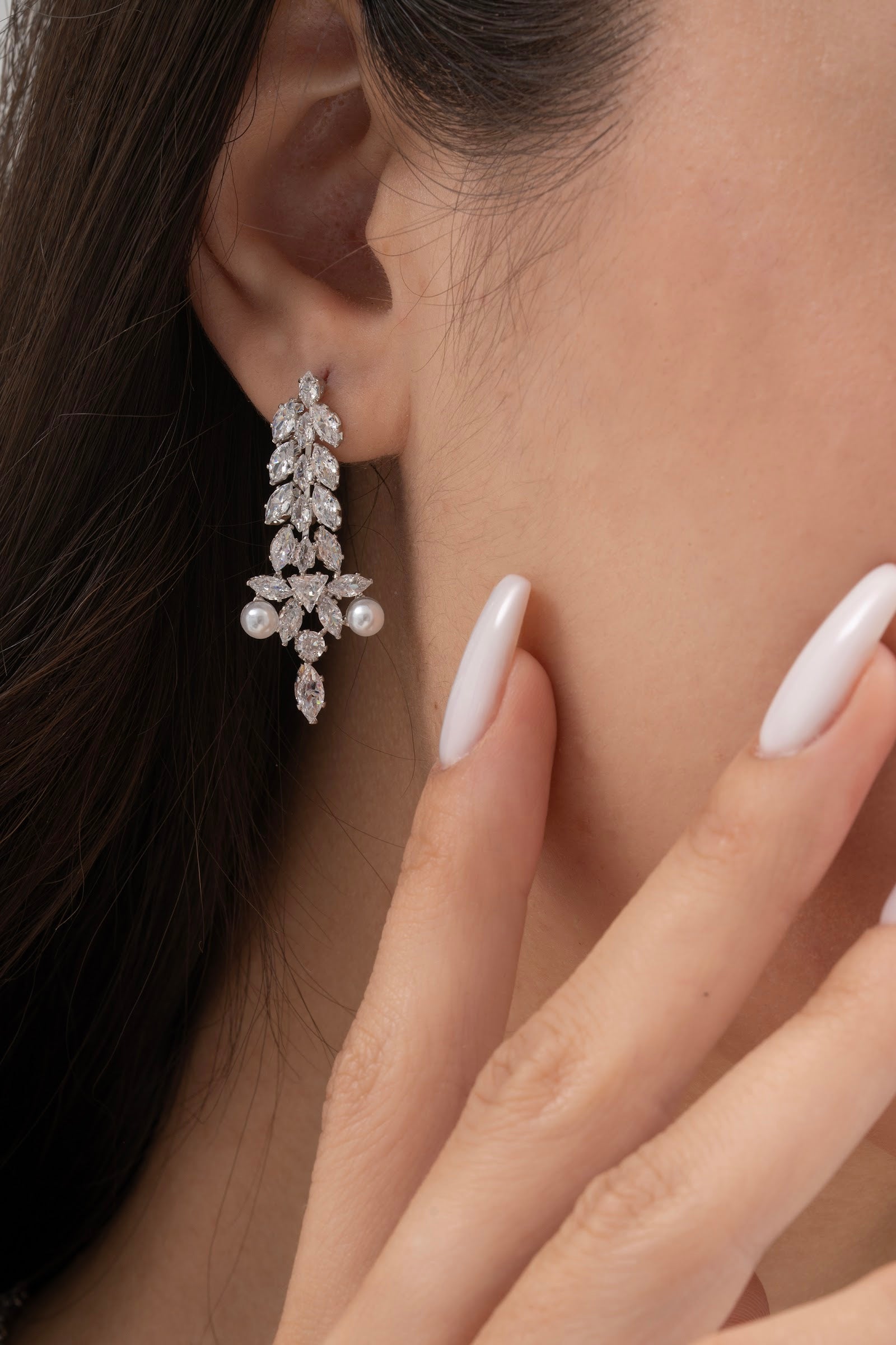MİREL 7157 Zirkon Taşlı Gelin Seti Fashion Jewelry Set product photo 3