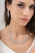 MİREL 7060 Zirkon Taşlı Gelin Seti Fashion Jewelry Set product photo 1