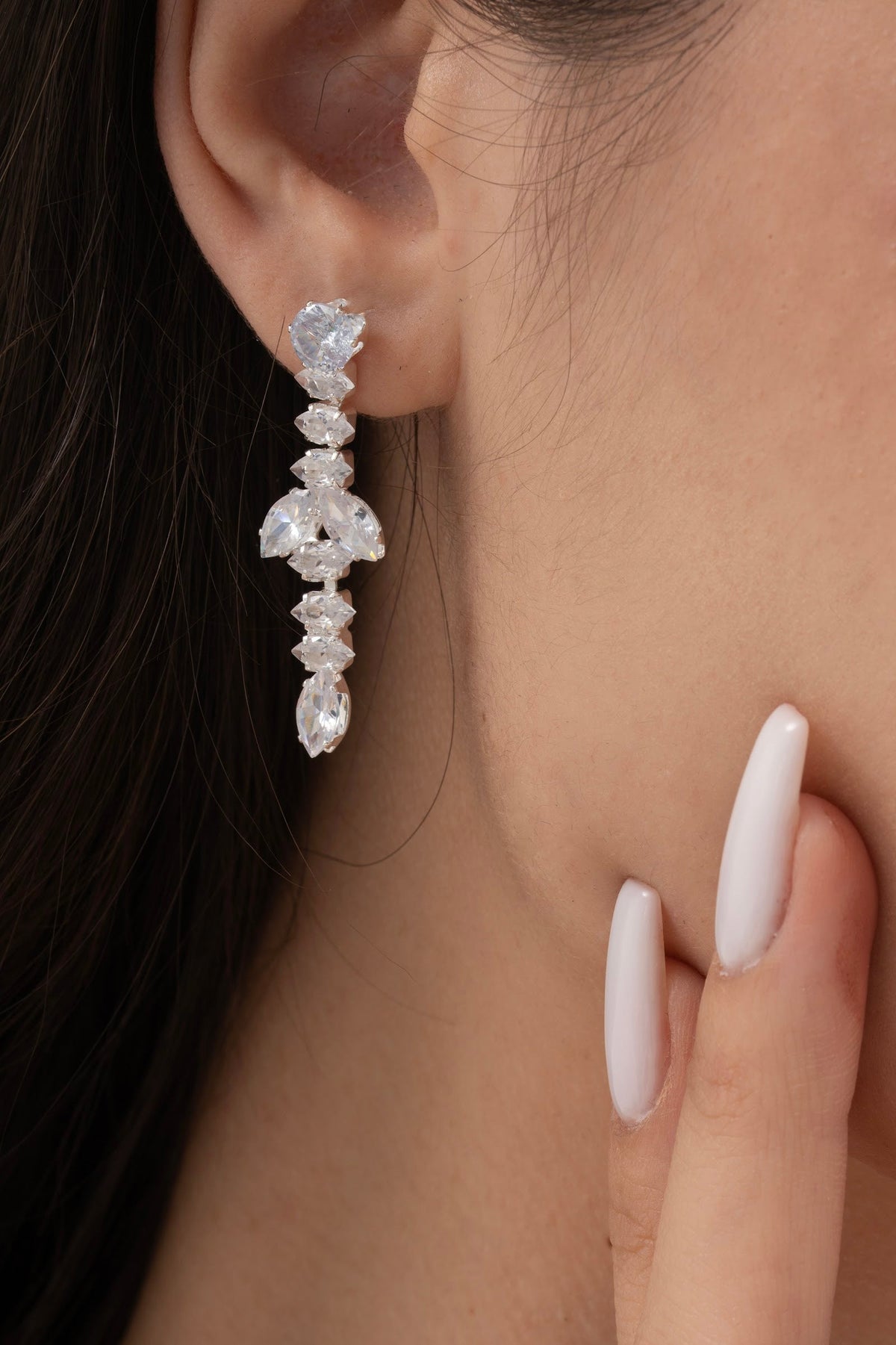 MİREL 7126 Zirkon Taşlı Gelin Seti Fashion Jewelry Set product photo 3