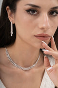 MİREL 7015 Zirkon Taşlı Gelin Seti Fashion Jewelry Set product photo 1