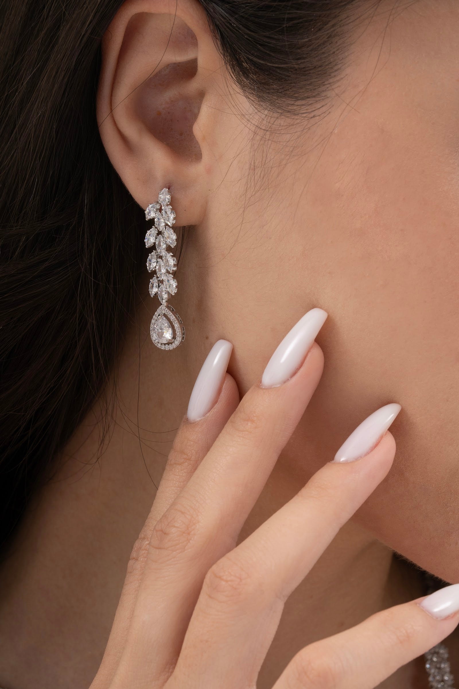 MİREL 7117 Zirkon Taşlı Gelin Seti Fashion Jewelry Set product photo 3