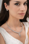 MİREL 7094 Zirkon Taşlı Gelin Seti Fashion Jewelry Set product photo 1