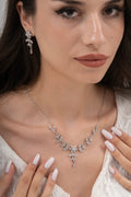 MİREL 7163 Zirkon Taşlı Gelin Seti Fashion Jewelry Set product photo 1