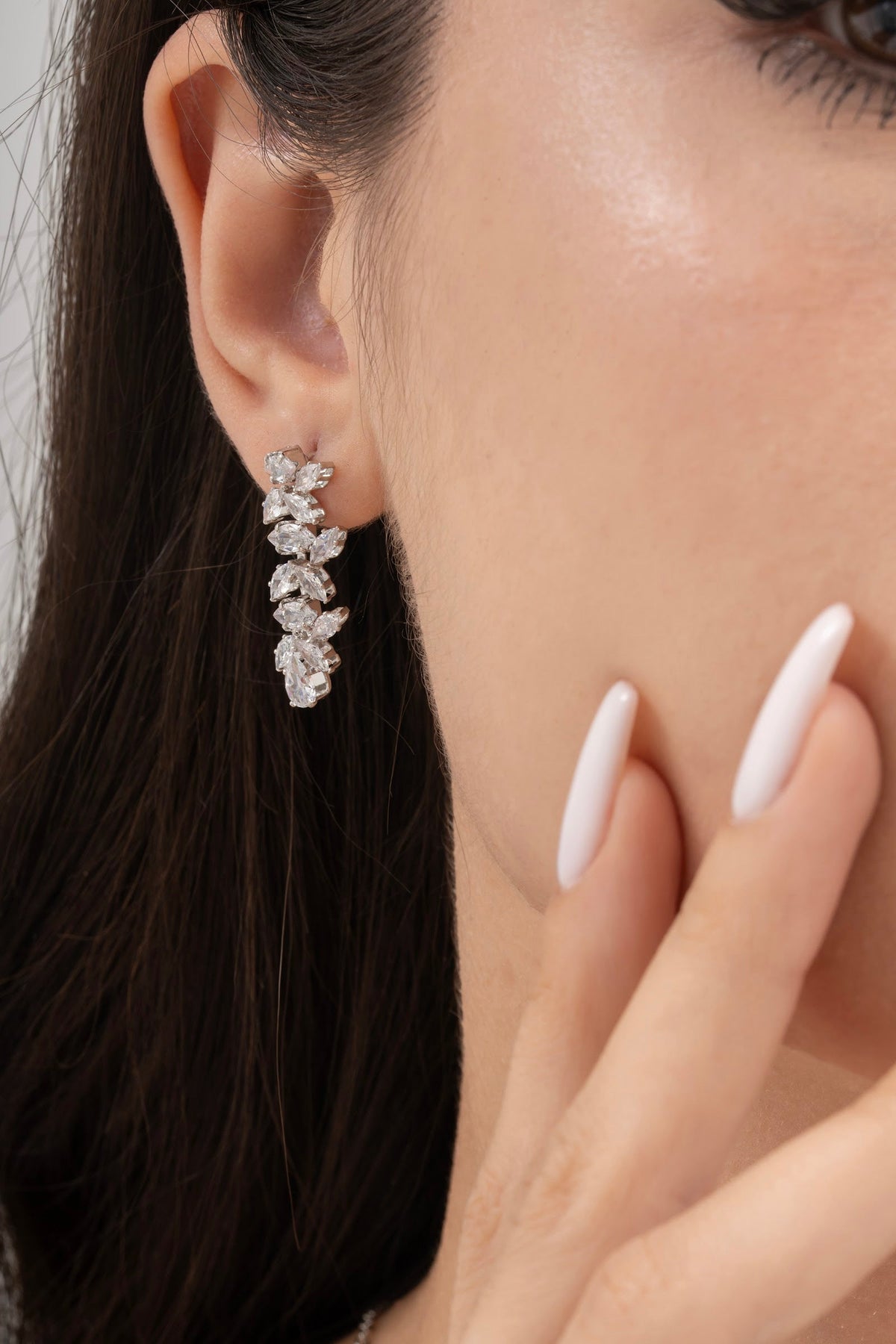 MİREL 7061 Zirkon Taşlı Gelin Seti Fashion Jewelry Set product photo 3