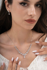 MİREL 7145 Zirkon Taşlı Gelin Seti Fashion Jewelry Set product photo 1