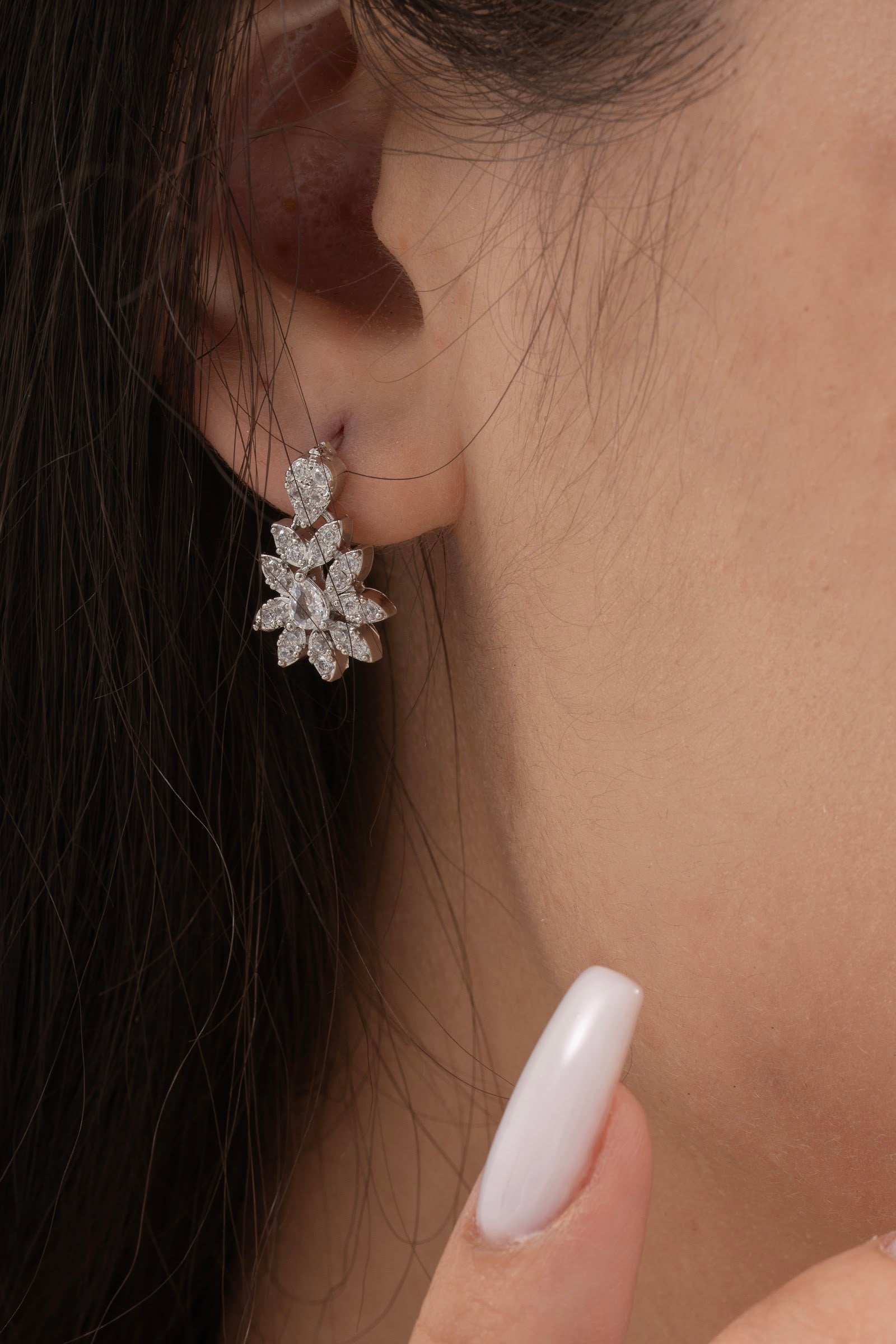 MİREL 7072 Zirkon Taşlı Gelin Seti Fashion Jewelry Set product photo 3