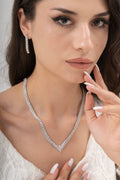 MİREL 7057 Zirkon Taşlı Gelin Seti Fashion Jewelry Set product photo 1