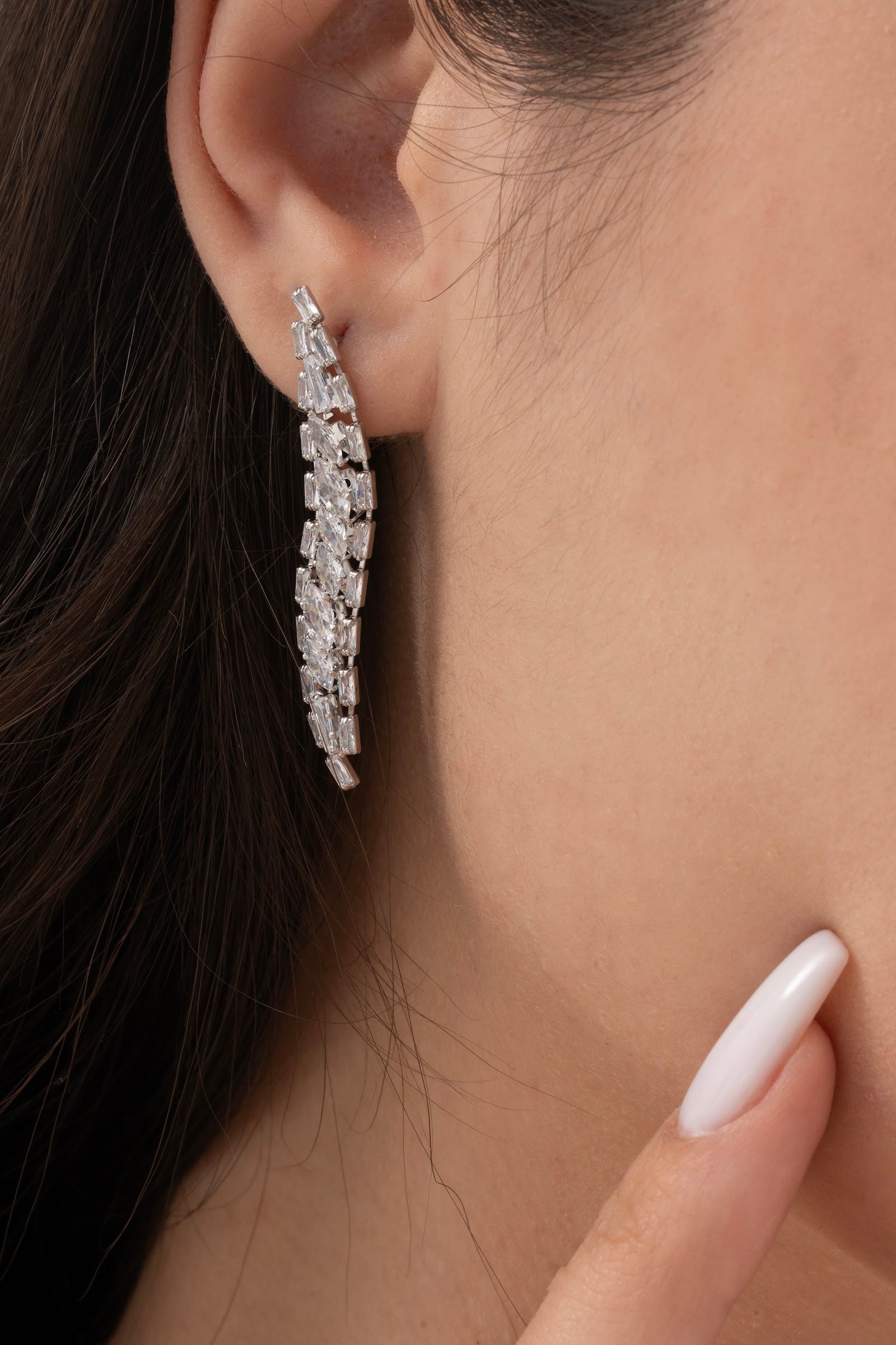 MİREL 7147 Zirkon Taşlı Gelin Seti Fashion Jewelry Set product photo 3