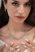 MİREL 7171 Zirkon Taşlı Gelin Seti Fashion Jewelry Set product photo 1
