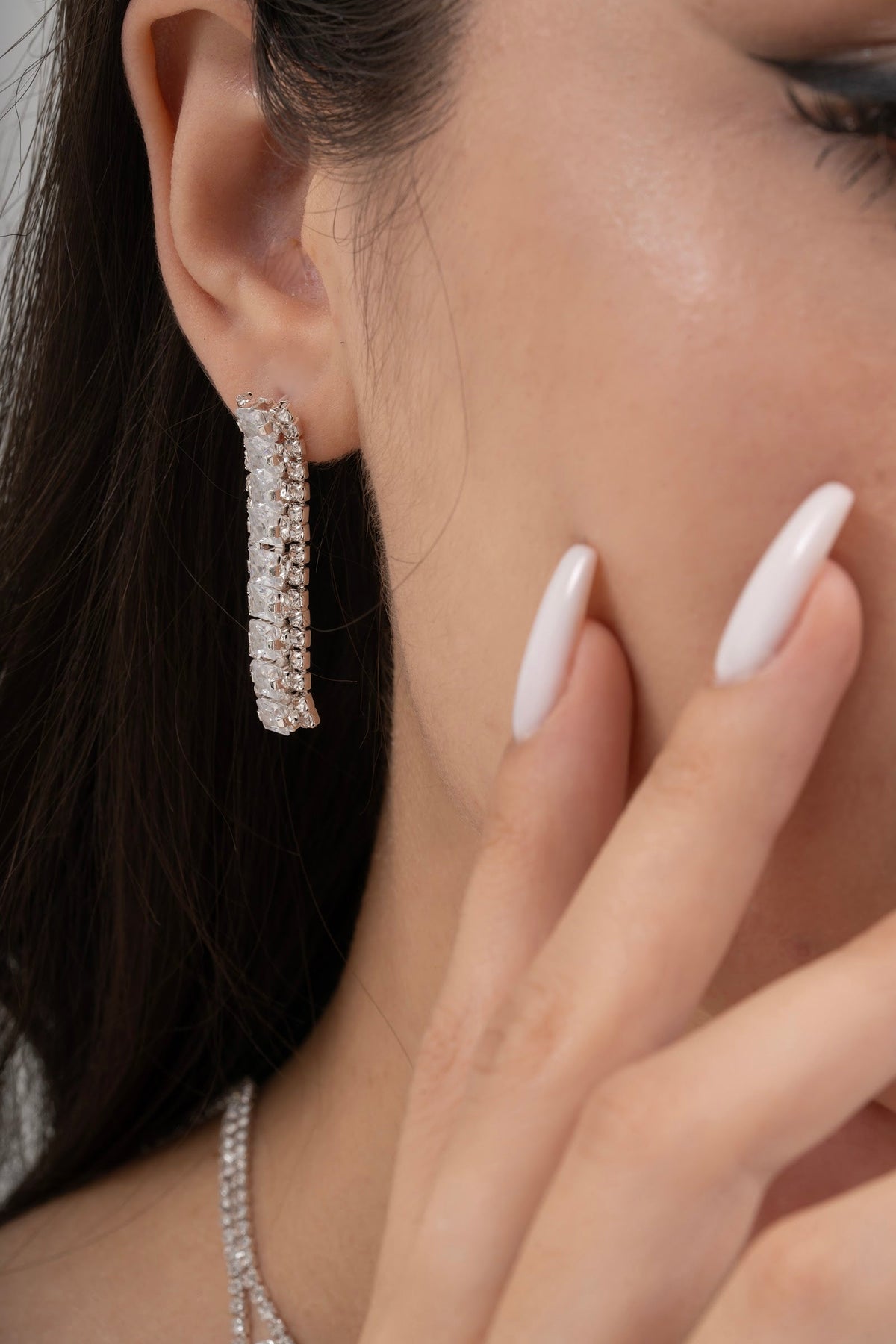 MİREL 7026 Zirkon Taşlı Gelin Seti Fashion Jewelry Set product photo 3