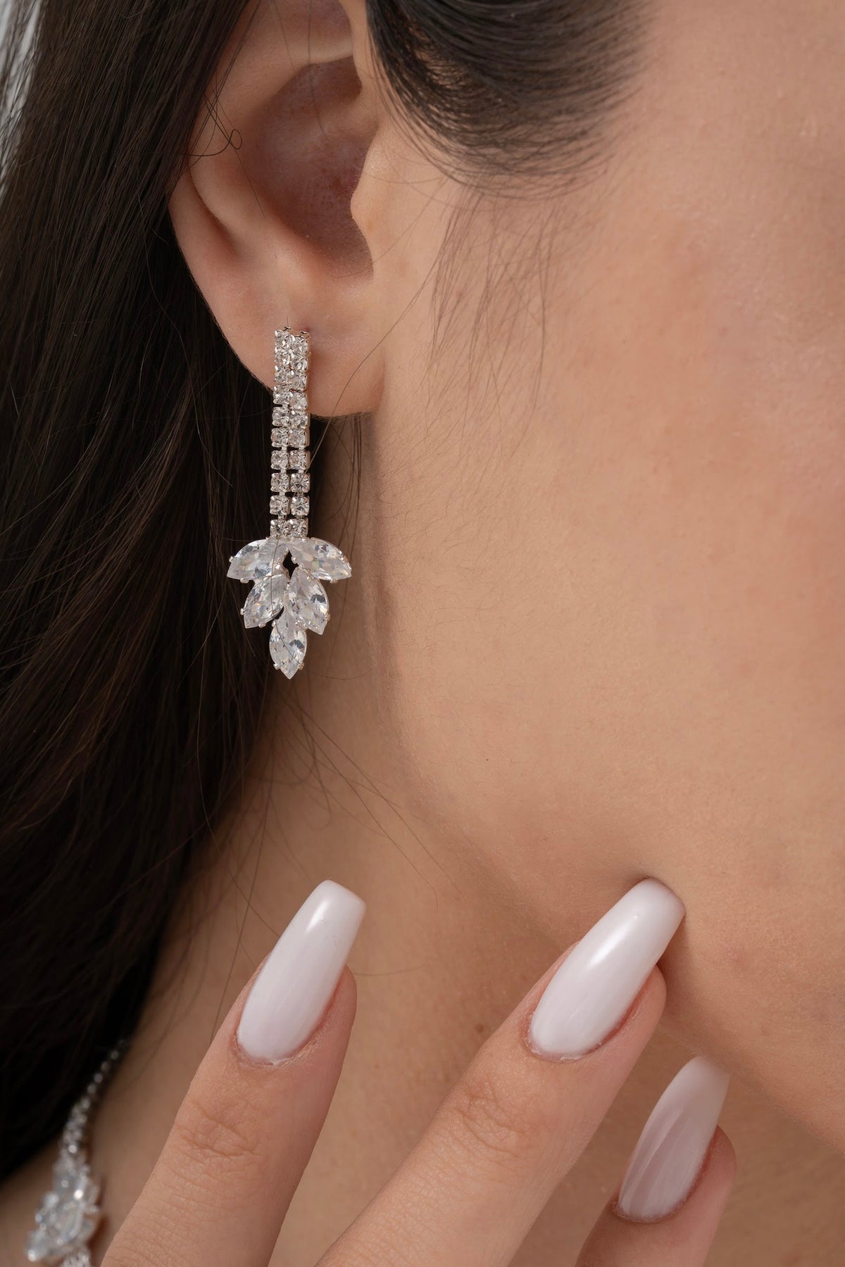 MİREL 7079 Zirkon Taşlı Gelin Seti Fashion Jewelry Set product photo 3