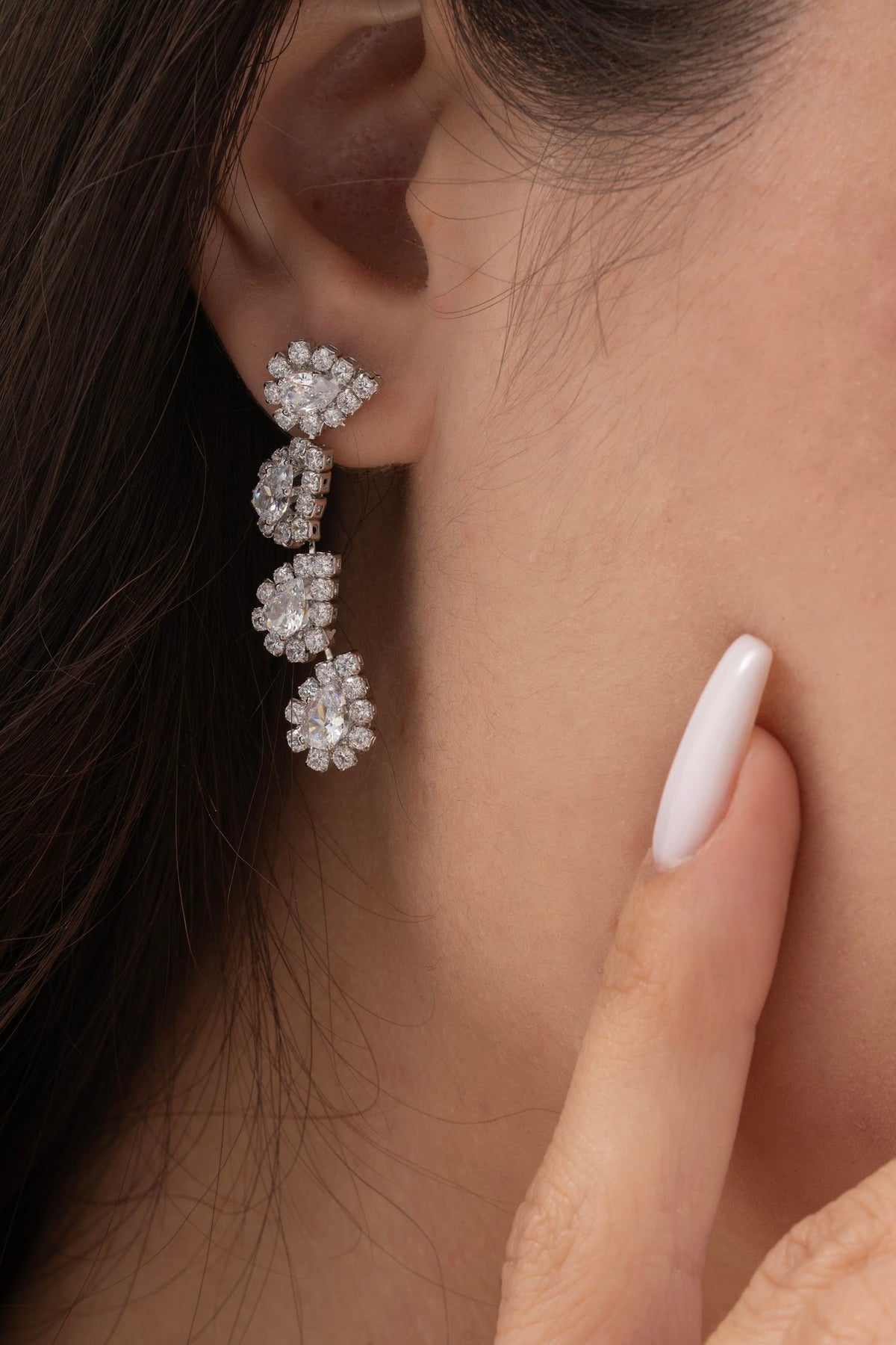 MİREL 7159 Zirkon Taşlı Gelin Seti Fashion Jewelry Set product photo 3