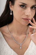 MİREL 7044 Zirkon Taşlı Gelin Seti Fashion Jewelry Set product photo 1