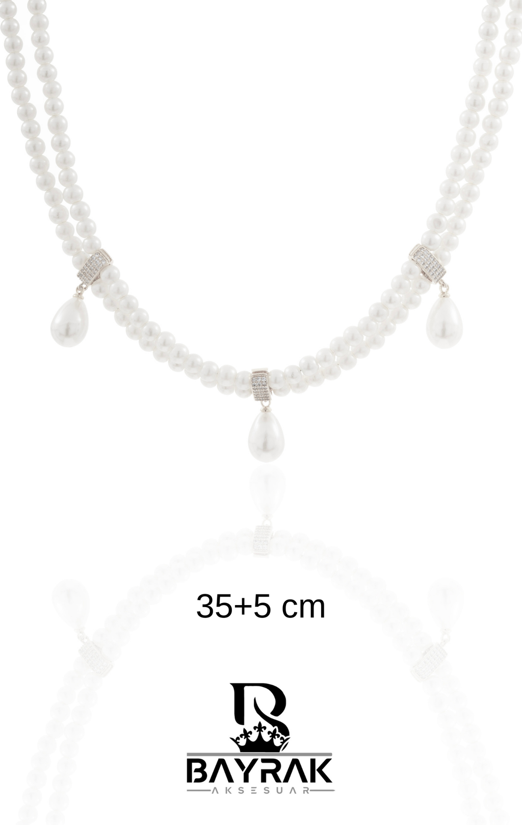 Pearle -138- Kolye Crystal-Style Fashion Necklace product photo 1