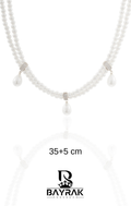 Pearle -138- Kolye Crystal-Style Fashion Necklace product photo 1