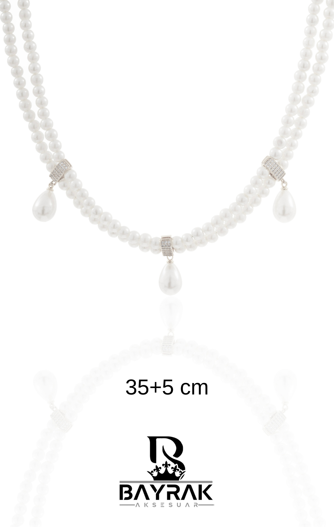 Pearle -138- Kolye Crystal-Style Fashion Necklace product photo 1