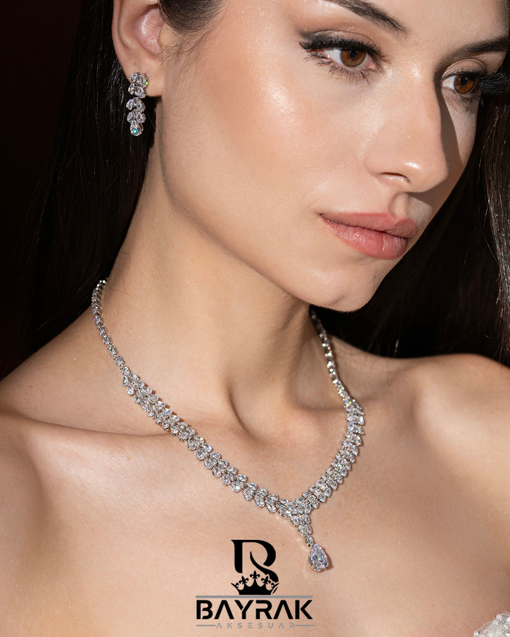 LB 2502 Crystal-Style Fashion Jewelry Set product photo 2