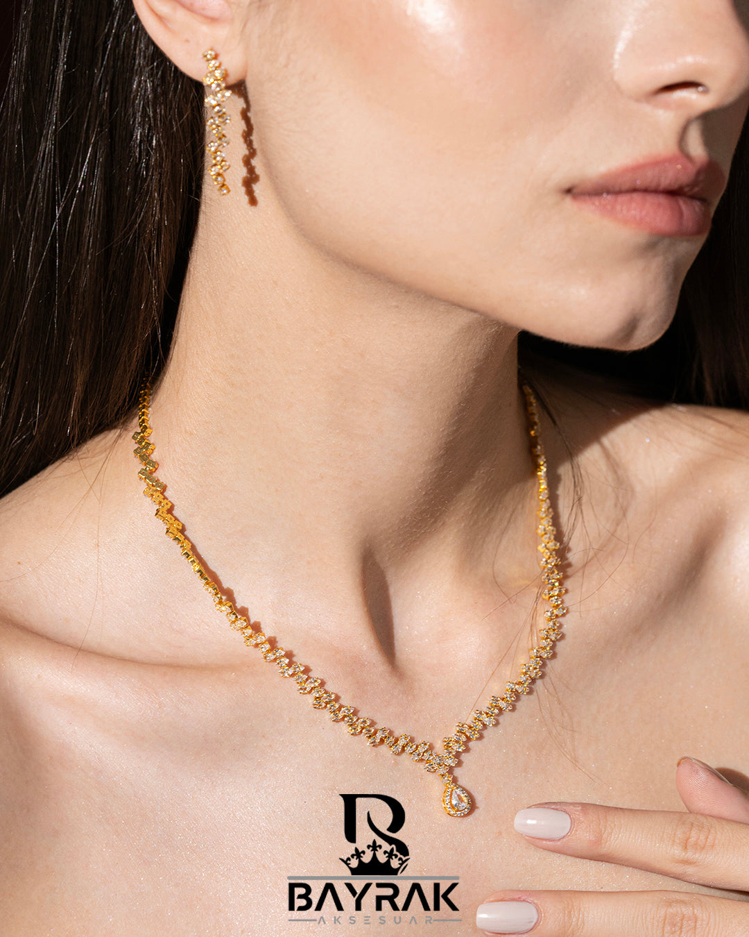 LB 2545 Crystal-Style Fashion Jewelry Set product photo 2