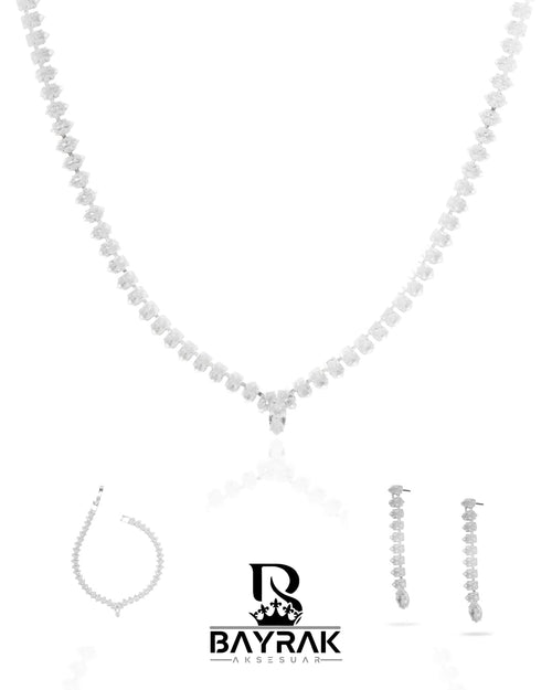 Aura -711- Crystal-Style Fashion Jewelry Set product photo 1
