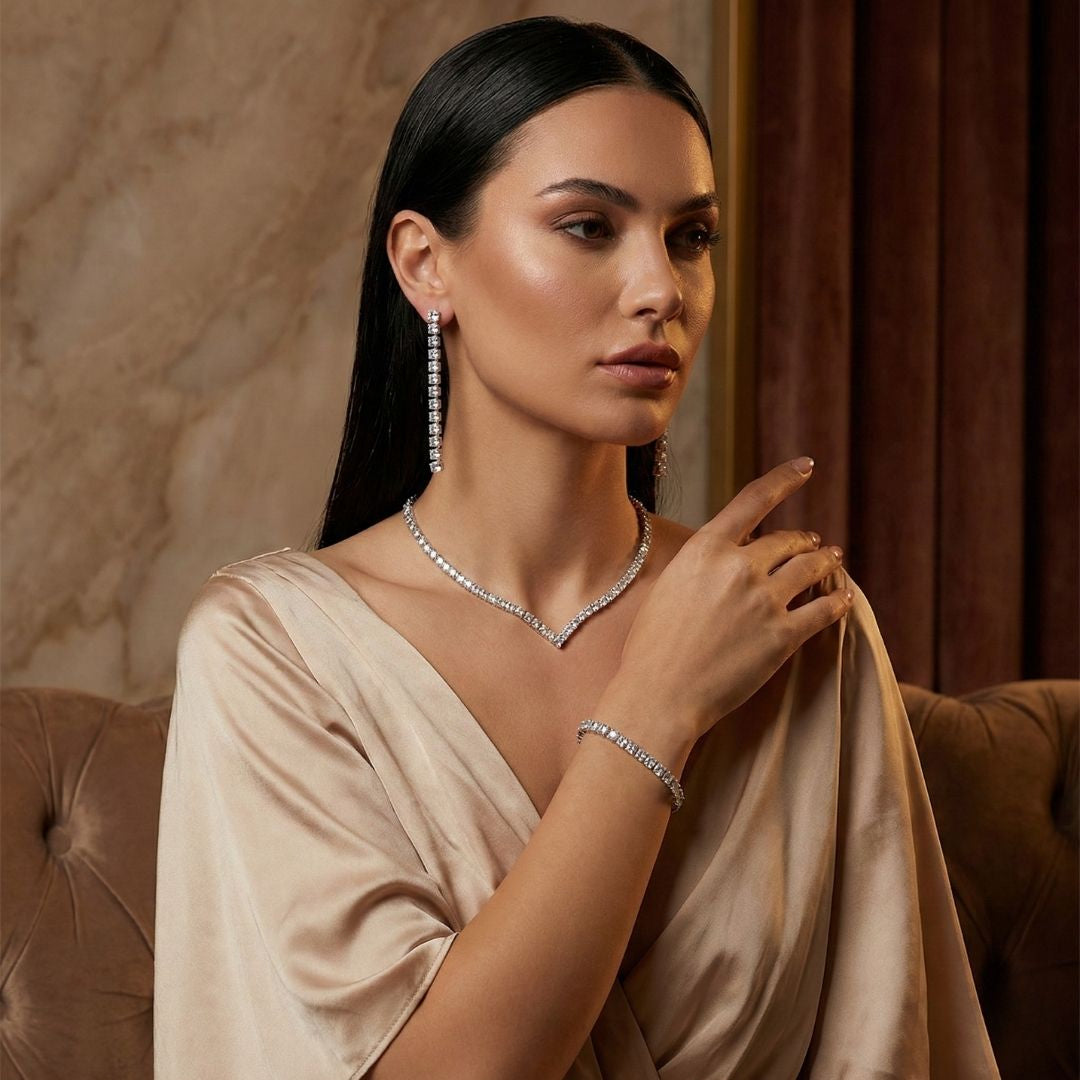 Aura 721 Crystal-Style Fashion Jewelry Set product photo 3