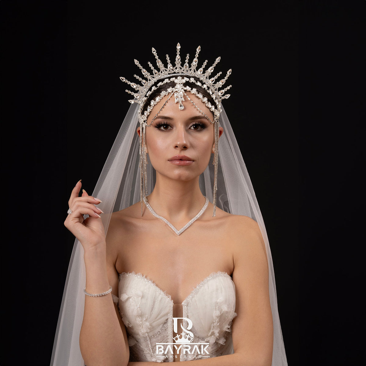 Maira 013 Bridal Headpiece product photo 8