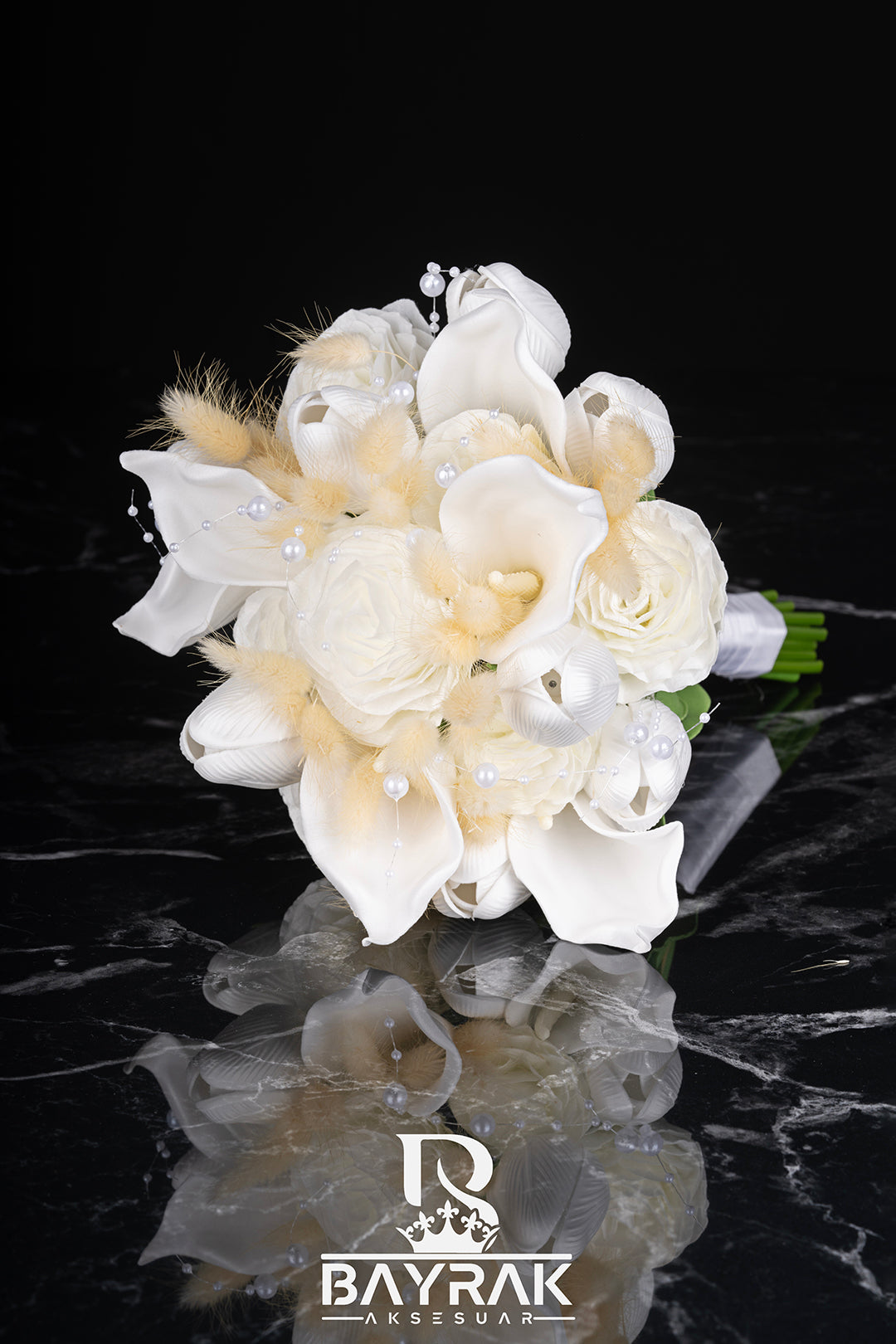 Florea -3080- Beyaz GUL & Lale Bridal Bouquet product photo 2