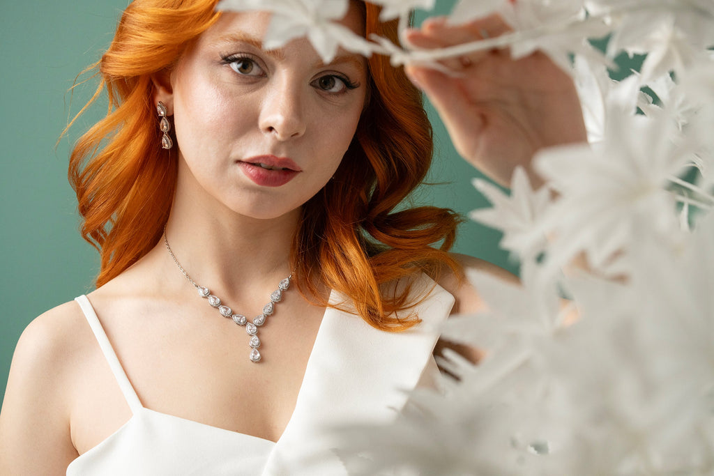 Rosa -368- Crystal-Style Fashion Jewelry Set product photo 7
