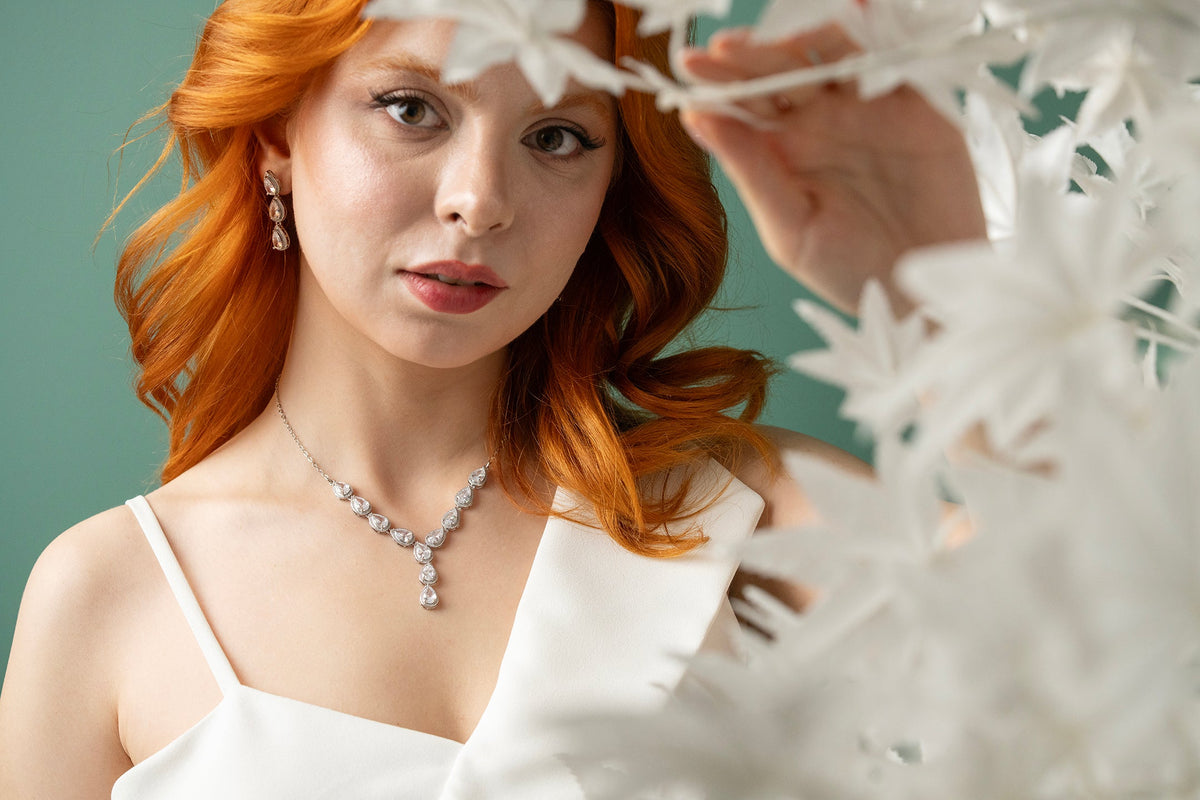 Rosa -368- Crystal-Style Fashion Jewelry Set product photo 7