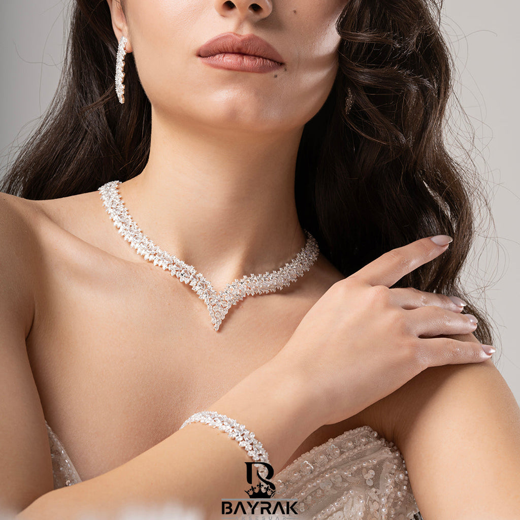 Aura -720- Crystal-Style Fashion Jewelry Set product photo 7