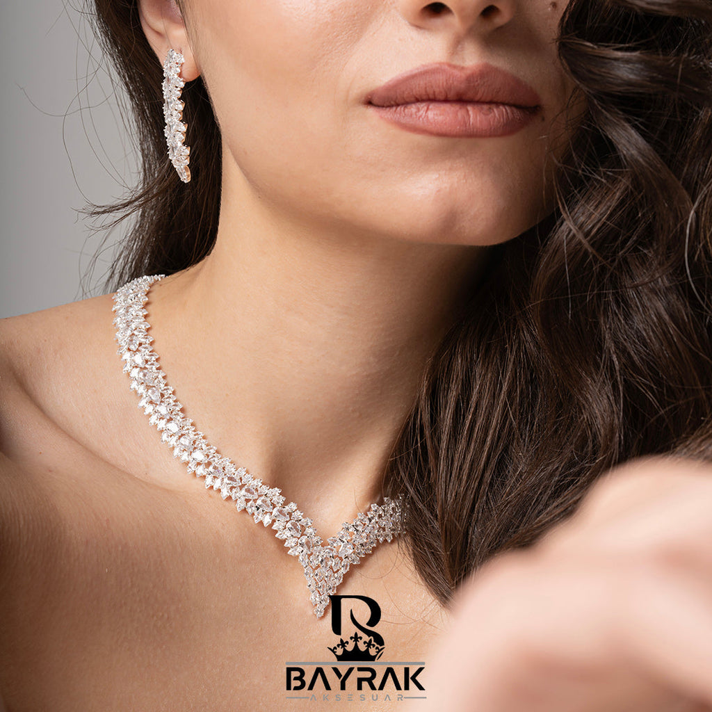 Aura -720- Crystal-Style Fashion Jewelry Set product photo 2