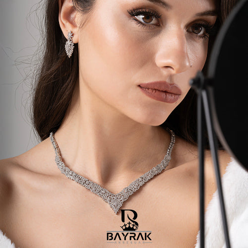 Aura -703- Crystal-Style Fashion Jewelry Set product photo 1