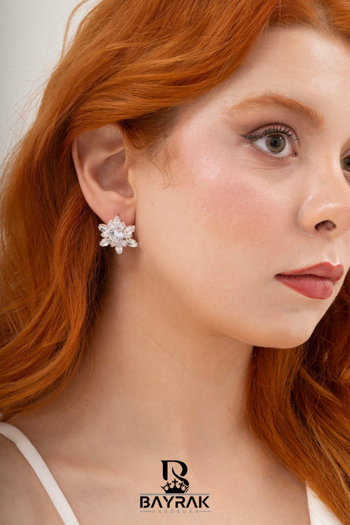 Elia -338- Crystal-Style Fashion Earrings product photo 2