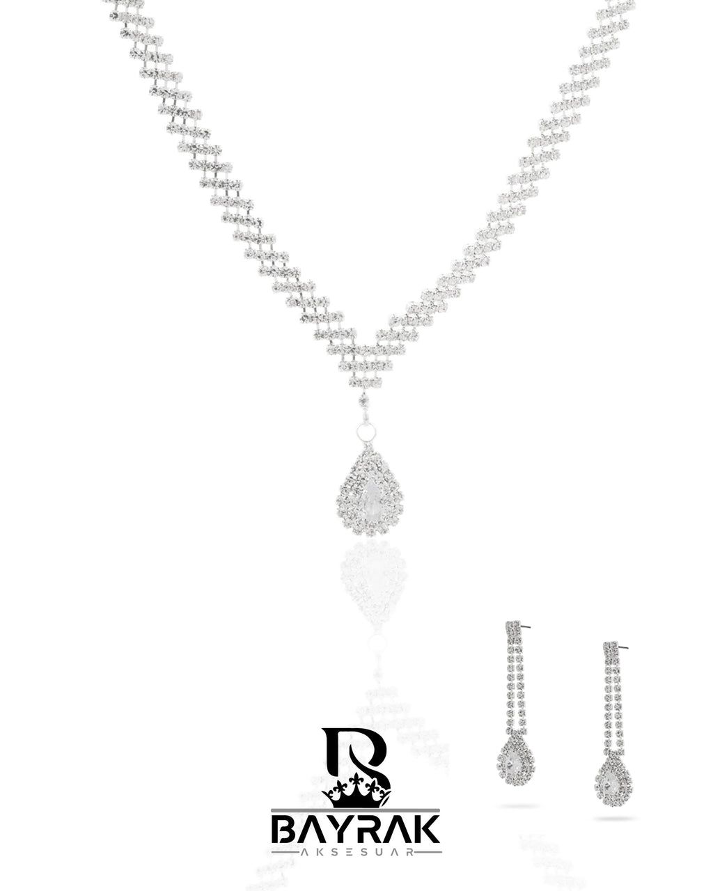 Rosa -342- Crystal-Style Fashion Jewelry Set product photo 1