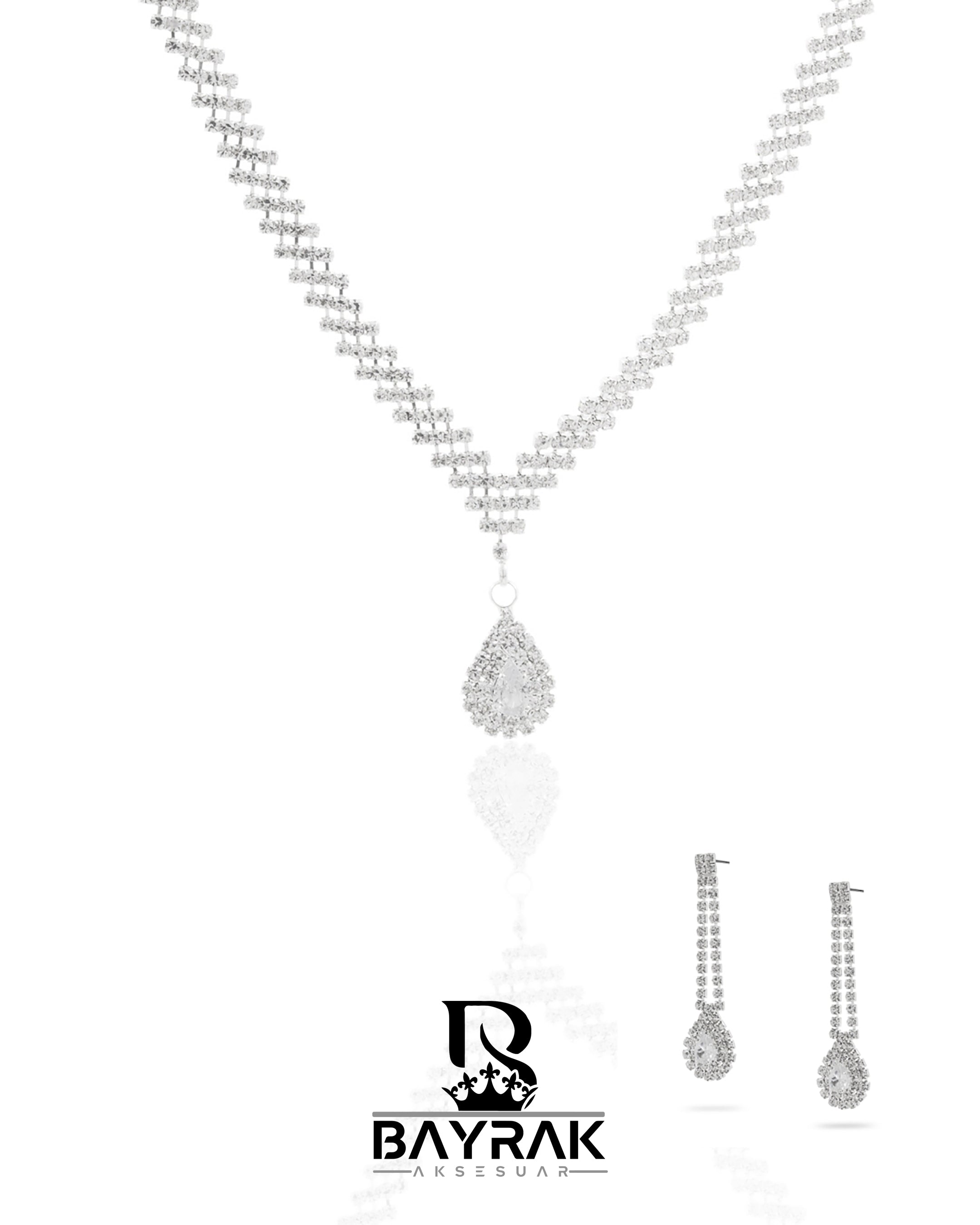 Rosa -342- Crystal-Style Fashion Jewelry Set product photo 1