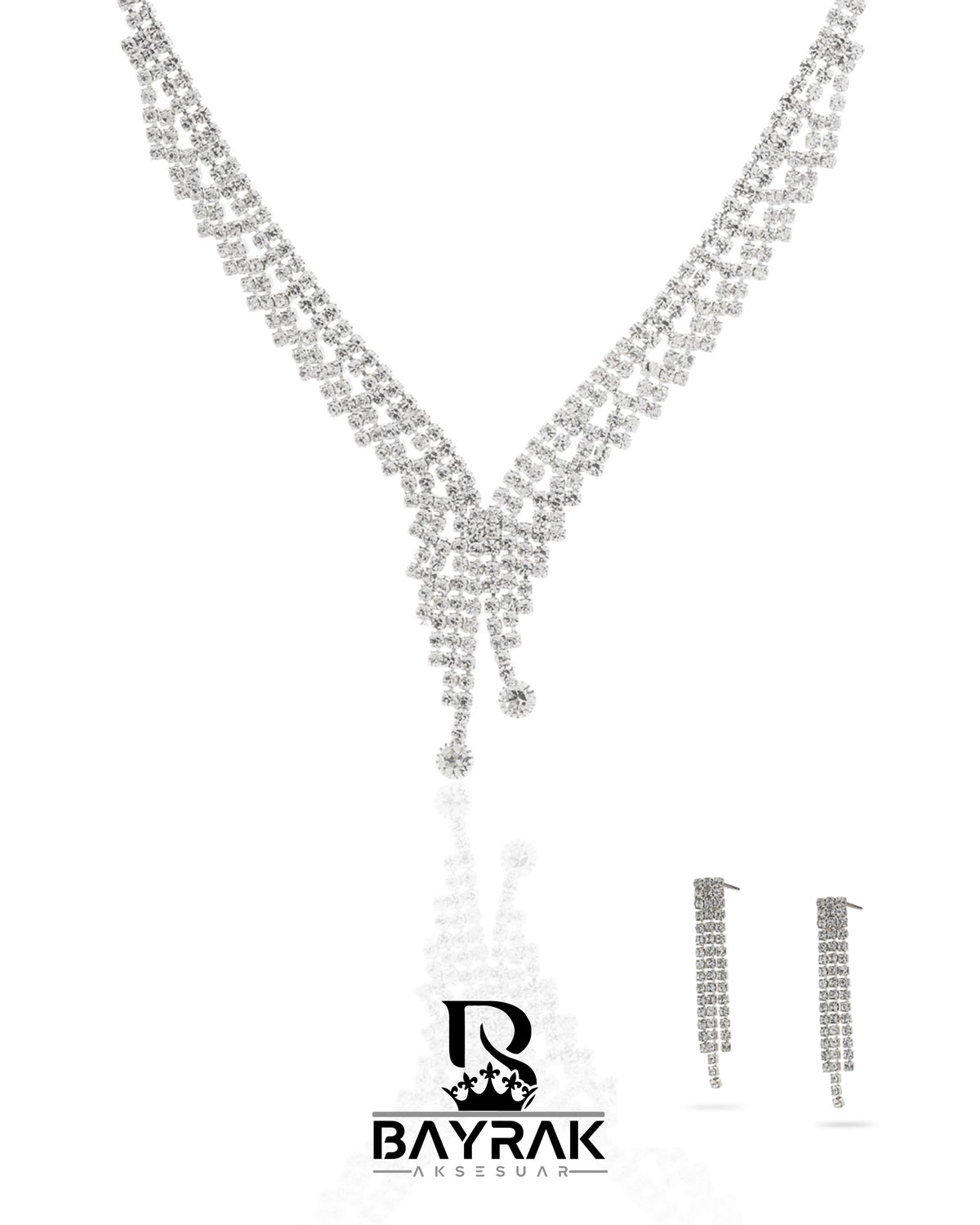 Rosa -344- Crystal-Style Fashion Jewelry Set product photo 1