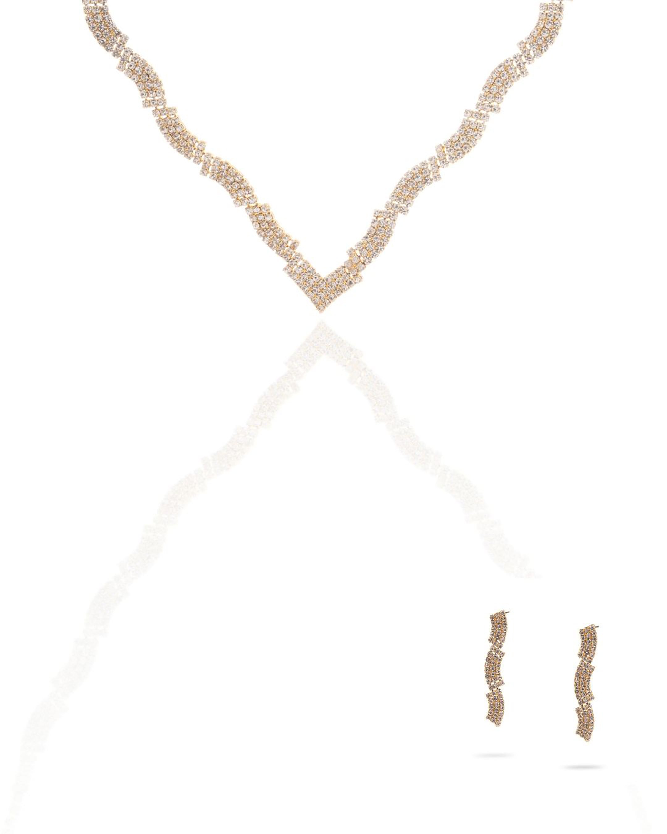 Rosa -346- Crystal-Style Fashion Jewelry Set product photo 1