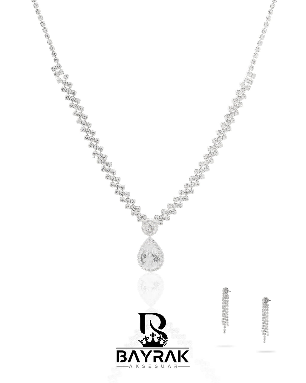 Rosa -348- Crystal-Style Fashion Jewelry Set product photo 1