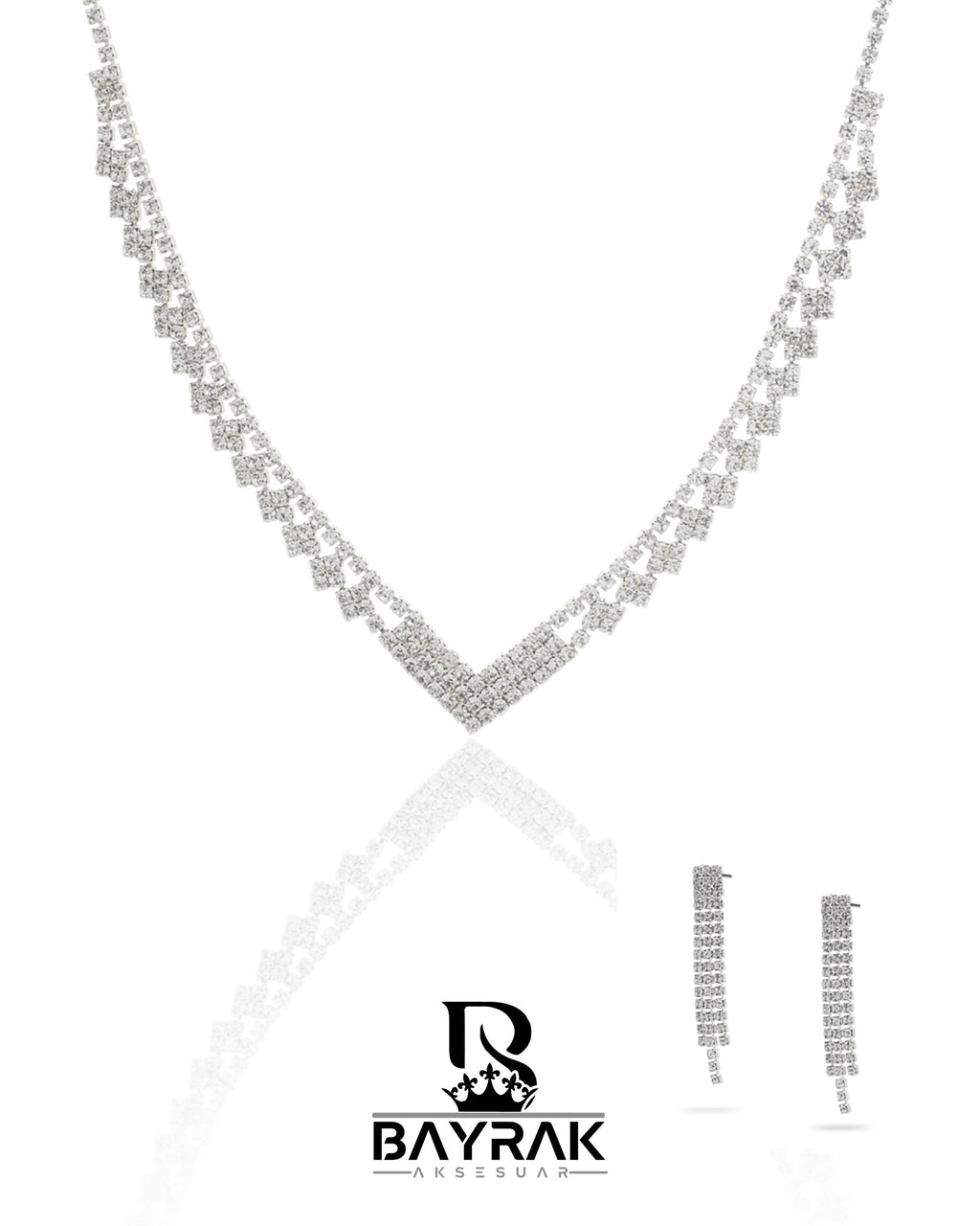 Rosa -352- Crystal-Style Fashion Jewelry Set product photo 1