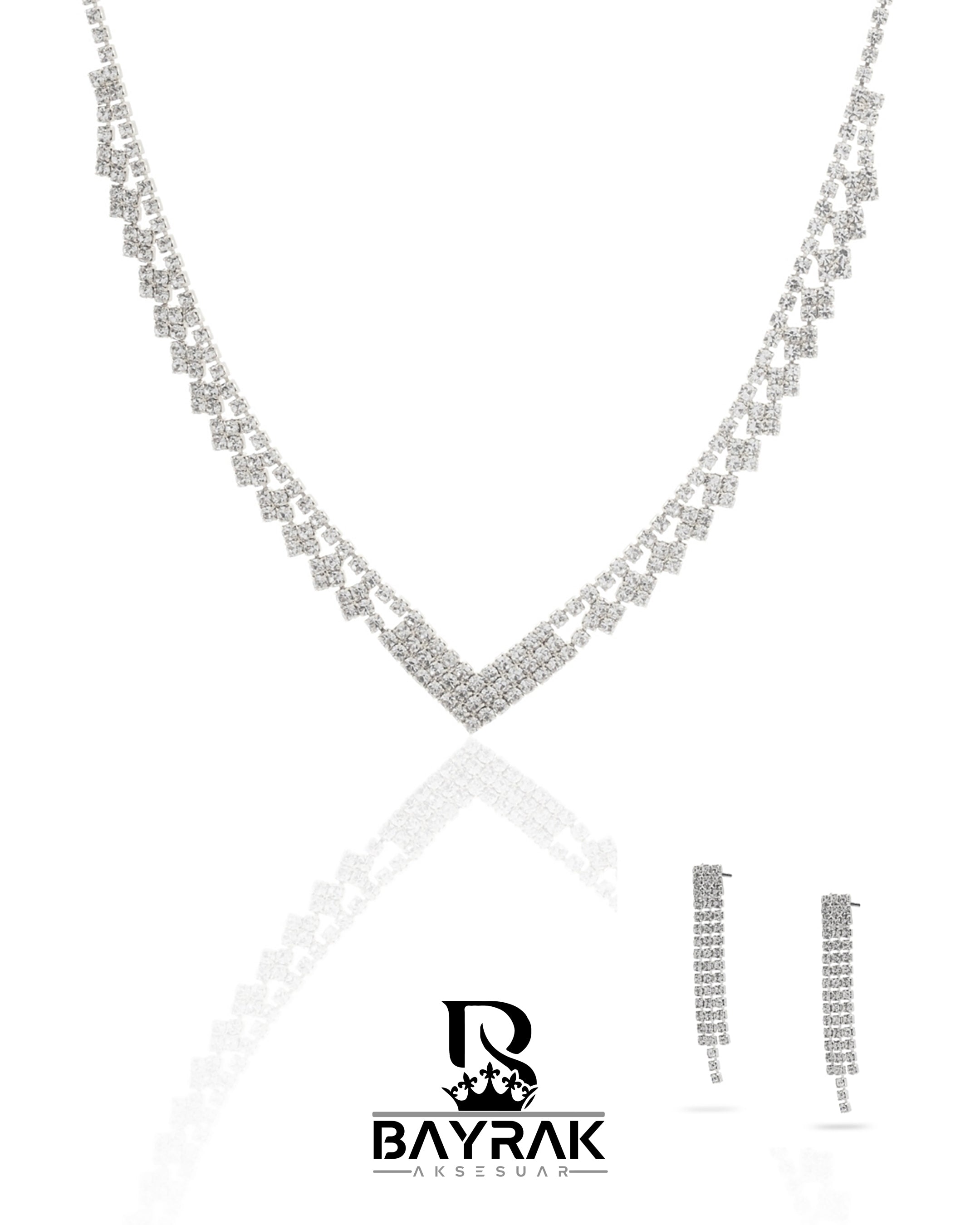 Rosa -352- Crystal-Style Fashion Jewelry Set product photo 1