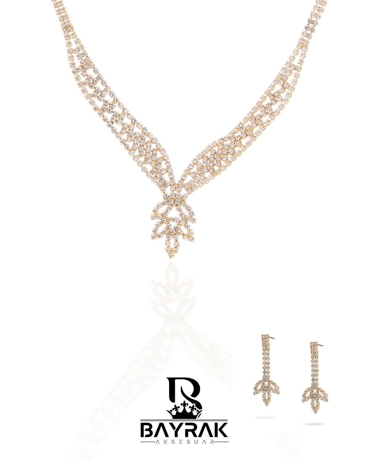 Rosa -354- Crystal-Style Fashion Jewelry Set product photo 2
